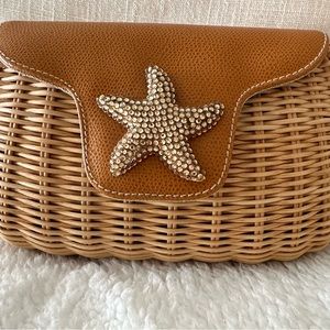 Eliza Gray / Gita Costa  classic Gorgeous Straw Clutch